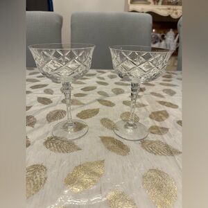 Vintage Mikasa, Dorset champagne / coupe glasses
Set of Two excellent condition